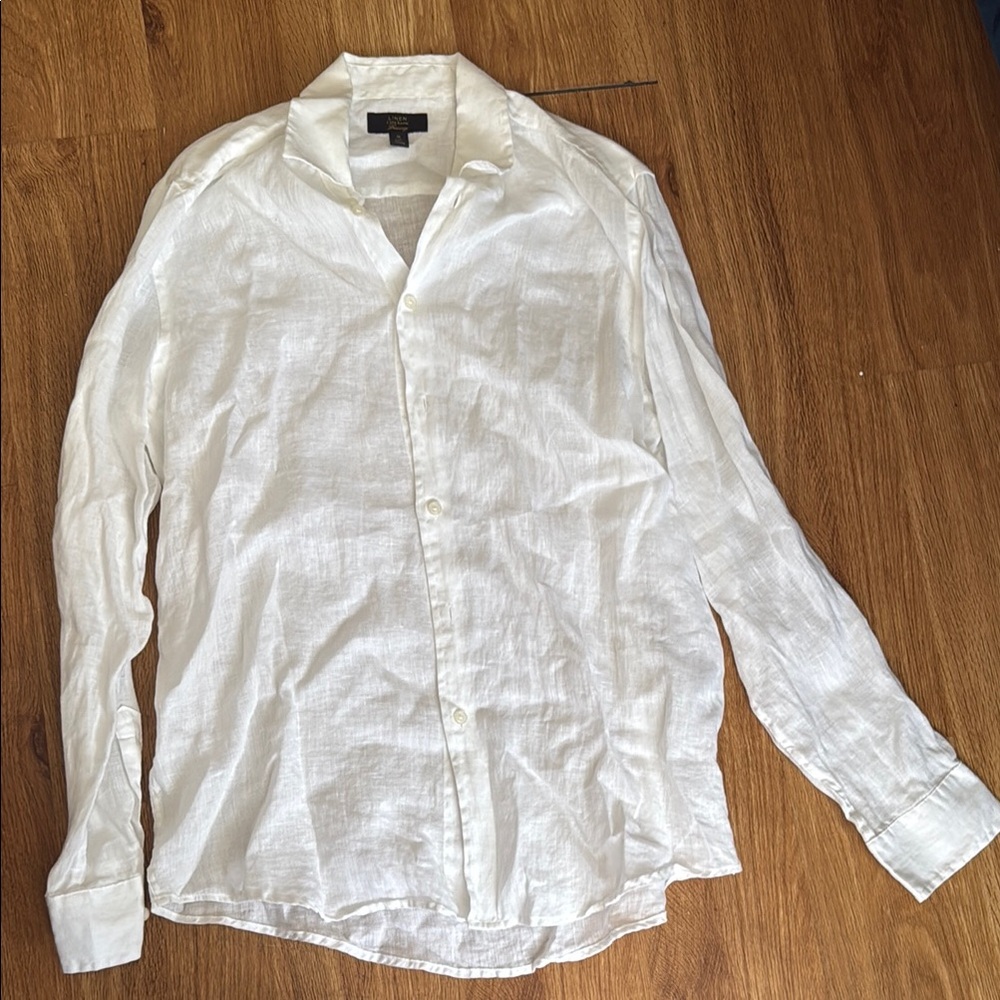 Club Room White Casual Button Down Shirt Classic Style